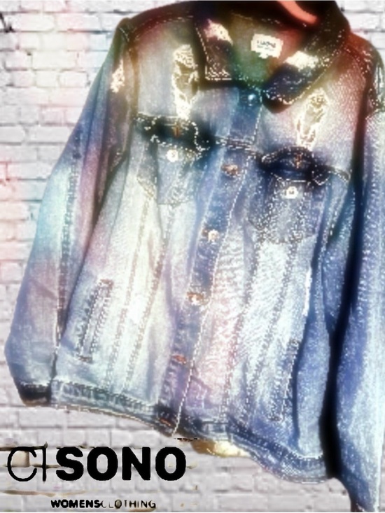 Ci Sono Jackets & Blazers - C SONO Distressed Denim Jacket
